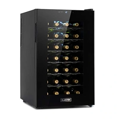 Imagen de Klarstein Barolo 28 Uno nevera para vinos, 70 litros / botellas, temperatura: 11 18 C, ruido: 26 dB, 6 baldas, luces LED, protección UV, incependiente, negro