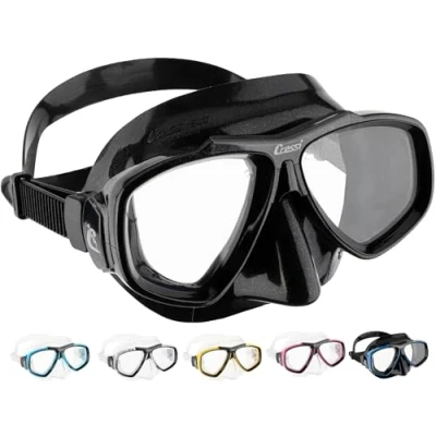 Imagen de Cressi Tauchmaske Erwachsen Focus Optische Gläser Möglich Gafas de Buceo, Unisex, Negro/Azul