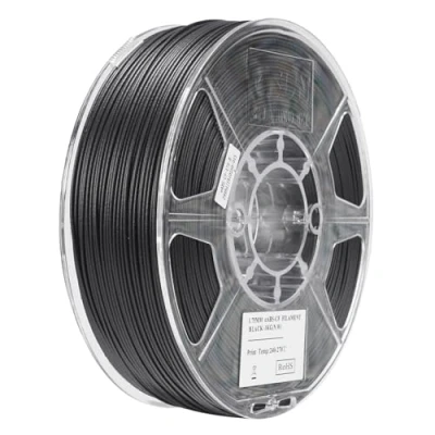 Imagen de eSUN Filamento ABS 1.75mm, CF Relleno de Fibra Carbono, Carrete 1KG (2.2 LBS) Materiales Impresión 3D para Impresoras FDM,Negro