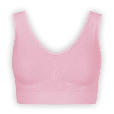 Imagen de Sujetador Básico para Mujeres Sin Costuras Aros El Confort Bra (wellbra_sngl)(L, Rosa)