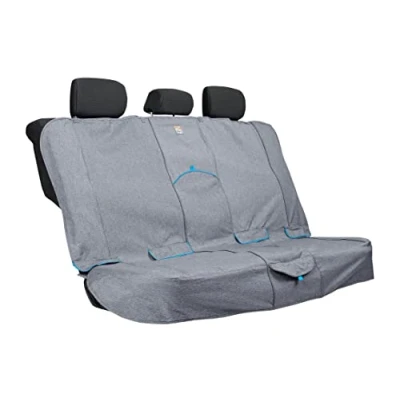 Imagen de Kurgo Brezo Funda Protectora de Asiento Coche para Perro, Protector Impermeable Mascotas, Antiarañazos Gris
