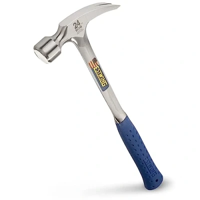 Imagen de Estwing E3/24S Straight Claw Framing Hammer Vinyl Grip,Silver,680g (24oz)