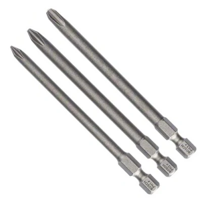 Imagen de Bosch 2 607 001 757 Juego de 3 pzas. puntas atornillar extraduras PH1; PH2; PH3; 89 mm (pack 3)