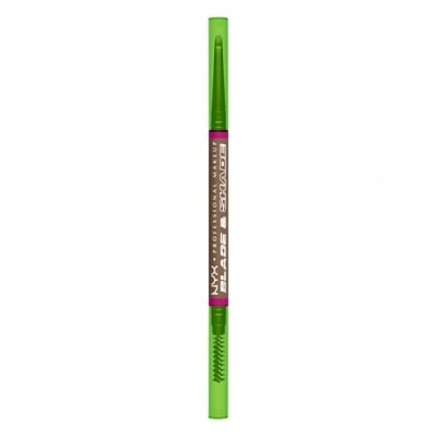 Imagen de NYX Professional Makeup Lápiz de Cejas Doble Punta, Definidas y Rellenas, Fórmula Vegana Larga Duración, No Transfiere, Blade &amp; Shade, Tono: 04 Taupe