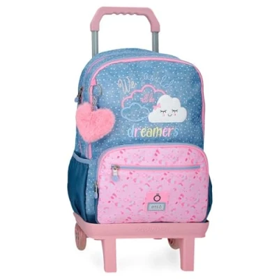 Imagen de Enso Dreamer Mochila Escolar con Carro Azul 32x44x17 cms Poliéster 23,94L
