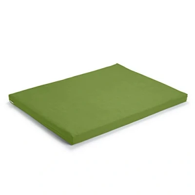Imagen de basaho Zabuton Estera de Meditación Algodón Orgánico Relleno Fibra Lana Reciclada Colchoneta (Hoja)