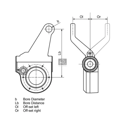 Imagen de Ajustador automático de tensión, sistema frenado DT SPARE PARTS 1.18910