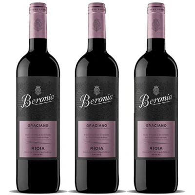 Imagen de Beronia Graciano Vino D.O.Ca. Rioja 3 Botellas de 750 ml Total : 2250