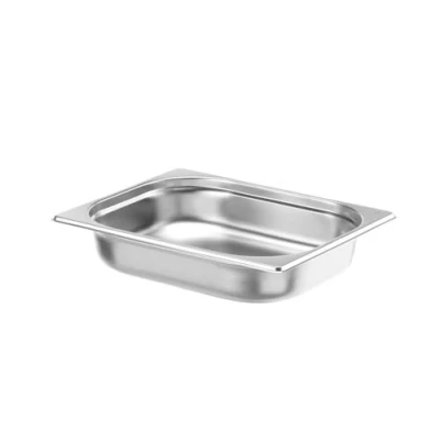 Imagen de HENDI Recipiente GN 1/2,contenedor GN,bordes redondeados,resistente a Temperaturas de 40 300C,apto para hornos,congeladores,calientaplatos,baño María,4L,325x265x(H) 65mm,acero inoxidable
