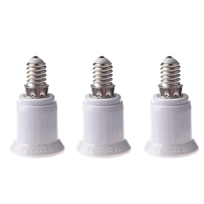 Imagen de 3X E14 E27 LED Luz Tornillo Bombilla Enchufe Adaptador Convertidor