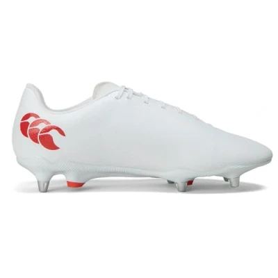 Imagen de Canterbury Speed Raze Soft Ground Rugby Boots, Botas Hombre, White, 50.5 EU
