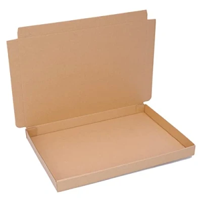 Imagen de verpacking 100 Cajas plegables marrón 350 x 250 30 mm WP XS de envío DHL Hermes DPD GLS Embalaje