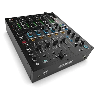 Imagen de Reloop RMX 95 Clubmixer de 4+1 canales para DJs con interfaz alta calidad 24 bits, unidad FX, filtros sonido, modo EQ Neural Mix™ y hub USB activo