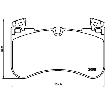 Imagen de HELLA 8DB 355 039 881 Juego de pastillas freno preparado para indicador desgaste con pesos equilibrio LAND ROVER: Range Rover Sport