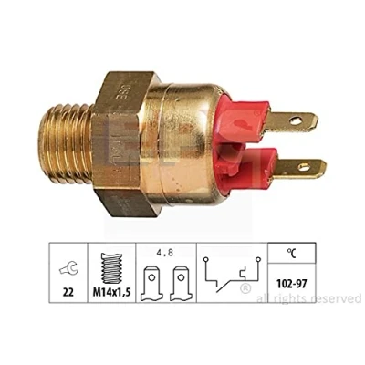 Imagen de EPS 1.850.063 Interruptor de temperatura, ventilador del radiador M14x1,5 Made in Italy OE Equivalent BMW: 3 Touring, Berlina, Cabrio