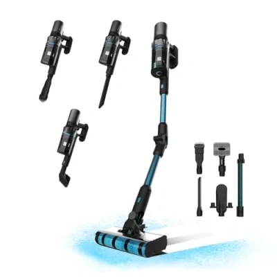 Imagen de Cecotec Aspirador Escoba sin Cable Conga Rockstar 3500 Storm ErgoTwice Animal. 3 en 1, Ciclón Paralelo, 510W, 30 kPa y 150aW, Autonomía Máxima 70 mins, Tubo Flexible, Cepillo Jalisco, Acc Animales