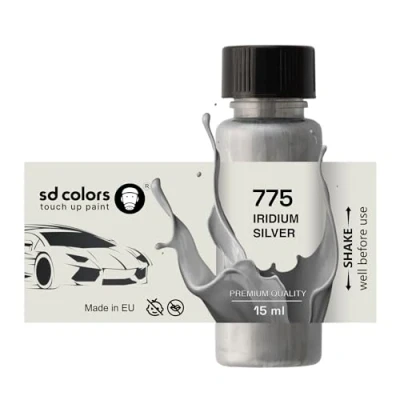 Imagen de SD COLORS IRIDIUM SILVER 775/9775 Pintura para retocar (15 ML), color plateado