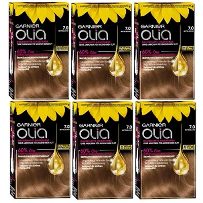 Imagen de OLIA Coloración permanente sin amoniaco, rubio 7,0