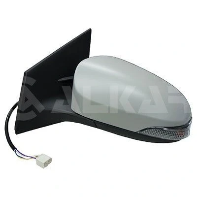 Imagen de Espejo retrovisor Alkar 6144279 derecha imprimado eléctrico calefactable, abatible eléctricamente, convexo para vehíc. con volante a la izquierda
