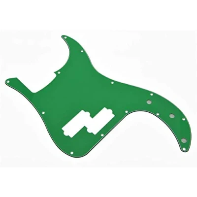 Imagen de Dopro 13 agujeros Precision Bass Pickguard PB P Scratch Plate para USA/Mexicano FD Verde 3 capas
