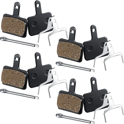 Imagen de Zonon 4 Pares Pastillas de Freno Disco Bici Compatible con Shimano TRP Tektro Deore Br M575 M525 M515 T675 M505 M495 M486 M485 M475 M447 M446 M445 M416 M415 M375 M355 C601 C501 (Pastillas Resina)
