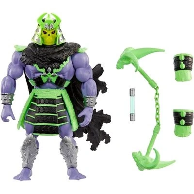 Imagen de Masters of the Universe MOTU Turtles Grayskull Skeletor, Figura de acción con accesorios batalla, inspirado en las Tortugas Ninja, juguete regalo para niños y niñas +6 años, HTH14