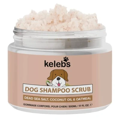 Imagen de KELEBS Dermatitis Perros Champu Perro Exfoliante para Piel Sensible Shampoo Alergia Champú Fortalece Y Previene Pérdida Pelo con Aceite De Coco Bio