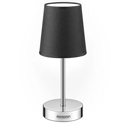 Imagen de Monzana Lámpara de Mesa Escritorio Oficina Dormitorio Lámparas Mesita Noche Altura 32cm E14 Antracita