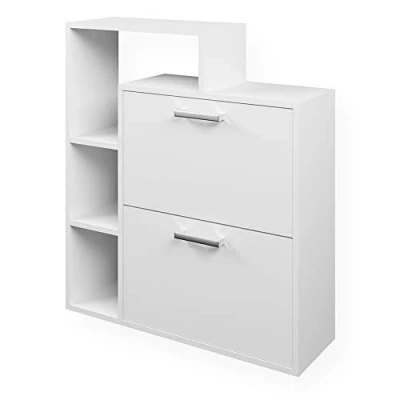 Imagen de Vicco Zapatera abatible Orlando, Blanco, 80 x 90 cm