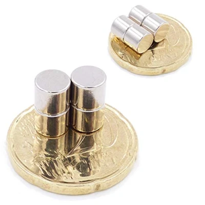 Imagen de Brudazon 35 Mini imanes Discos 6x5mm N52 Nivel más Fuerte Los de neodimio Ultra Fuertes Imán del Poder para la Toma Modelo, Foto, Pizarra Blanca Pequeño, Redondo y Extra