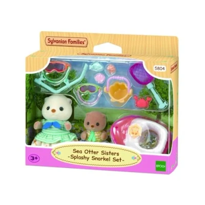 Imagen de EPOCH Sylvanian Families Sea Otter Sisters Splashy Snorkel Set 5804