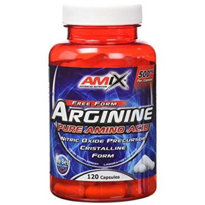 Imagen de AMIX Suplemento Deportivo Arginina en Cápsulas 120 Favorece la Recuperación Muscular Ayuda a Reducir el Cansancio y Fatiga Aminoácidos Esenciales