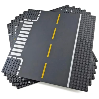 Imagen de Bloques de Construcción Placas Base Clásica Compatibles con Todas Las Principales Marcas (Paquete 6 (Carreteras))
