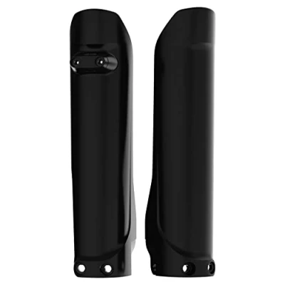 Imagen de Polisport 8398900002 Juego de Protectores Horquilla Fabricado en Polipropileno Resistente a los Impactos sin herrajes Compatible con Motocicletas Husqvarna Color Negro