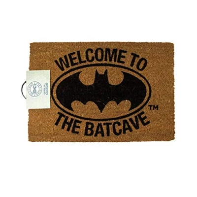 Imagen de Versa RD RS461002 Alfombra para Puerta de Entrada, Batman Welcome to The Batcave, Bonote, Brown, One Size