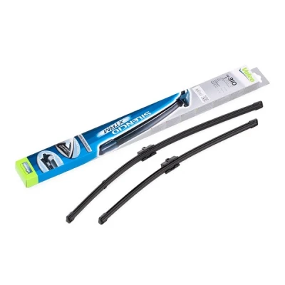 Imagen de Limpiaparabrisas Valeo Silencio X.trm, Flat Blade Set 574346 delante Sin marco sujeción por perno VOLKSWAGEN: Golf 5, Caddy 3, Touran I