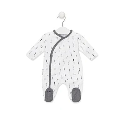 Imagen de TOUS BABY Pelele de Manga Larga con Estampado Luminary para tu Bebé. (Blanco, 3 6 Meses)