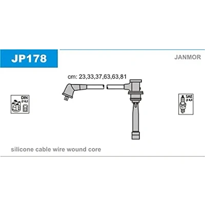 Imagen de JANMOR JP178 Juego de Cables Encendido HYUNDAI: Coupe II, XG, Tucson