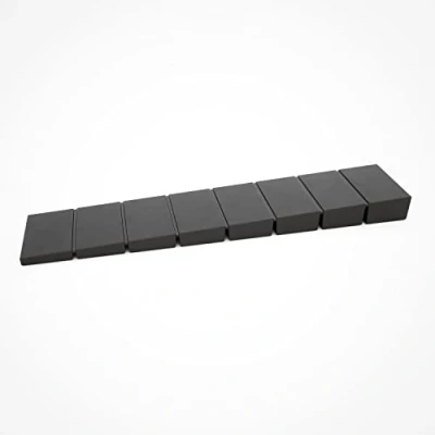 Imagen de 100 x cuñas para muebles/calces de compensación plástico con puntos rotura integrados Sossai® MKB Color : Negro