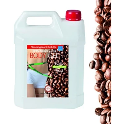 Imagen de Gel Reafirmante y Anti Celulitis Corporal de Café Algas 1000 ml 1 L Potente Tratamiento Envoltura Tonificar Abdomen, Piernas, Brazos Gluteos. Firming Body Gel. Aparatologia.