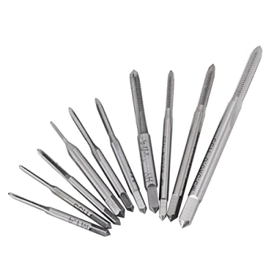 Imagen de 10pcs Macho Roscar con Punta Espiral Machos Acero Alta Velocidad Rosca Métrica Grifo (M1, M1.2, M1.4, M1.6, M1.7, M1.8, M2, M2.5, M3, M3. 5)