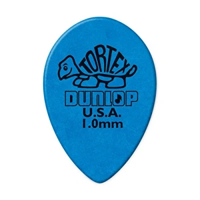 Imagen de JIM DUNLOP Púas Tortex Pequeño Teardrop, Saco de 36, Azul, 1.00 mm