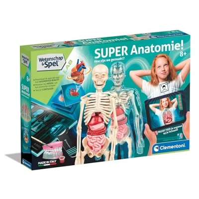 Imagen de Clementoni 56173 Science &amp; Game Super Anatomía Idioma Holandés, Experimentos Científicos, Juegos Educativos 8 12 Años