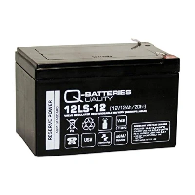 Imagen de Q Batteries 12LS 12 F2 12V Ah batería de Plomo Fieltro/AGM VRLA con VDS