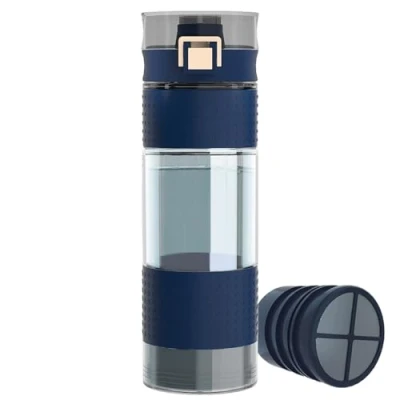 Imagen de GOSOI filtro Botella de Agua al aire libre con purificador Filtración Supervivencia Emergencia Senderismo Viajes Camping Backpacking17OZ