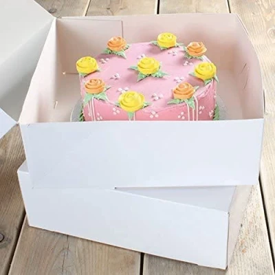Imagen de FunCakes Blanco Caja para Tartas, 5 cm, 2 Unidades, 32 x 11, cm