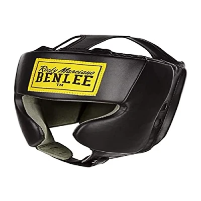 Imagen de BENLEE Rocky Marciano Mike Junior Artificial Leather Head Guard, Juventud Unisex, Negro