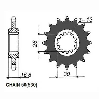 Imagen de SUNSTAR 522 15 Piñón para cadena