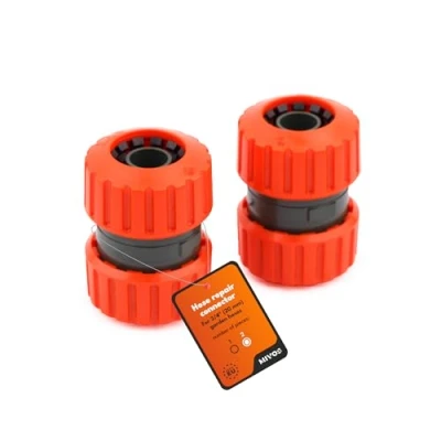 Imagen de MIVOS 2 Conectores de Manguera Jardín para Mangueras 3/4 Pulgadas (19 mm) Reparador Reparación Acoplamiento Conectar Agua 3/4&quot;