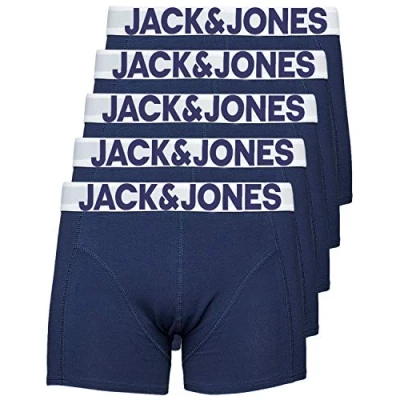 Imagen de Jack &amp; Jones Jacplain Solid Trunks, Hombre, 5 Unidades de Color Azul, XL